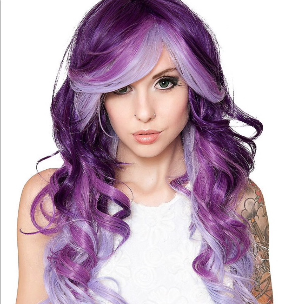 SOLD *new* purple ombré curly wig